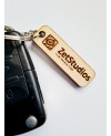 Personalizowany breloczek ze sklejki – z logo, tekstem lub zdjęciem