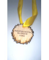 Drewniany medal wieniec laurowy – grawer laserowy, prezent i nagroda