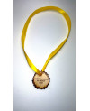 Drewniany medal wieniec laurowy – grawer laserowy, prezent i nagroda