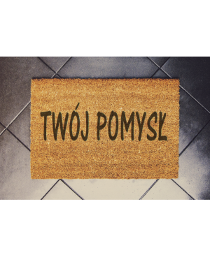 Personalizowana wycieraczka kokosowa z grawerem – Twój napis lub wzór