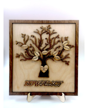 Personalizowane drzewo genealogiczne | rodzinny prezent z imionami