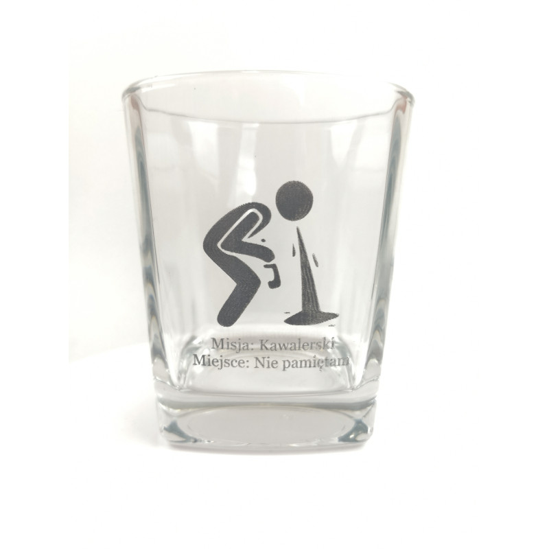 Personalizowana szklanka do whiskey z grawerem | Prezent kawalerski