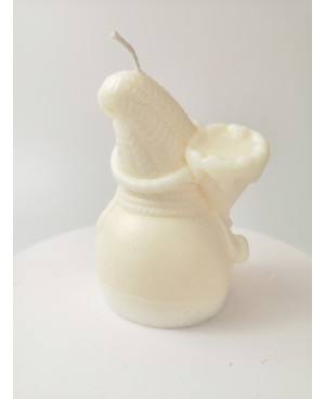 Świeczka sojowa bałwan | Naturalna, zimowa dekoracja