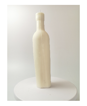 Świeczka sojowa butelka wina | Ręcznie odlewana i elegancka