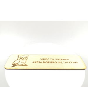 Personalizowana drewniana zakładka do książki z grawerem | Prezent